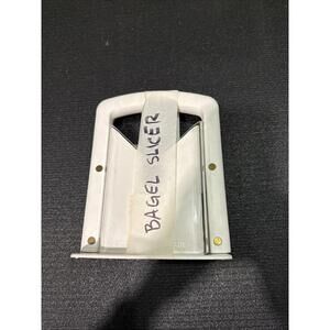 Bagel Biter Guillotine Universal Slicer Muffins Rolls Even Slices